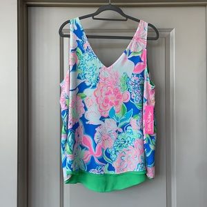 Florin Sleeveless Reversible V-Neck in Peony For Your Thought